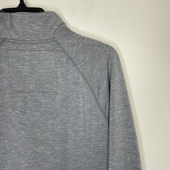 ABERCROMBIE & FITCH Mens Heather Gray 1/4-Zip Performance Sweatshirt Sz M - Picture 8 of 12